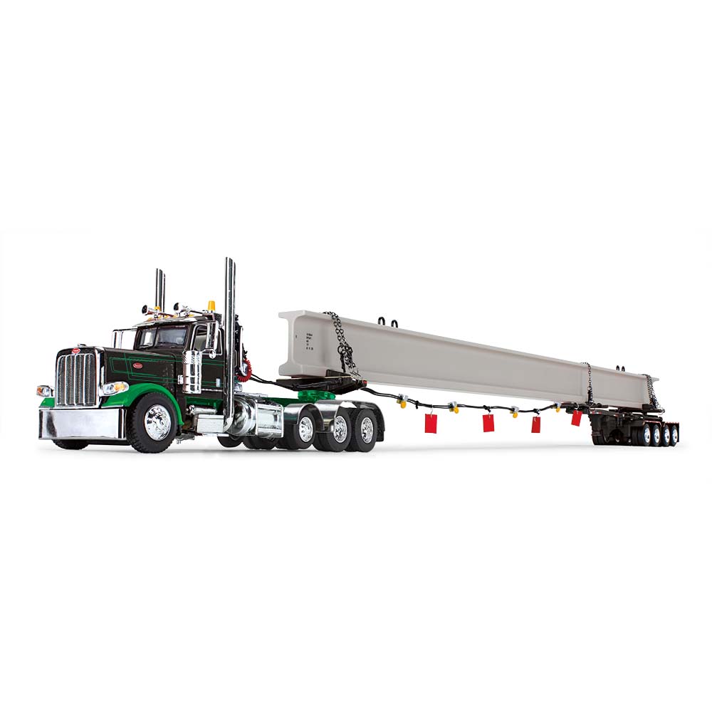 Peterbilt® Model 389 Day Cab & ERMC 4-Axle Hydra-Steer Trailer with ...
